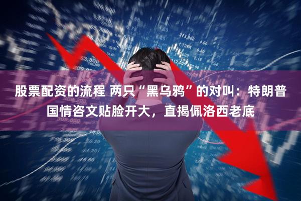 股票配资的流程 两只“黑乌鸦”的对叫：特朗普国情咨文贴脸开大，直揭佩洛西老底